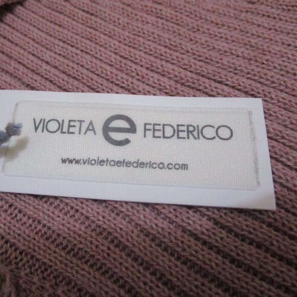 NWT Designer Violeta e Federico girls knit dress sz 10 pink grey leopard Spain - Picture 4 of 15